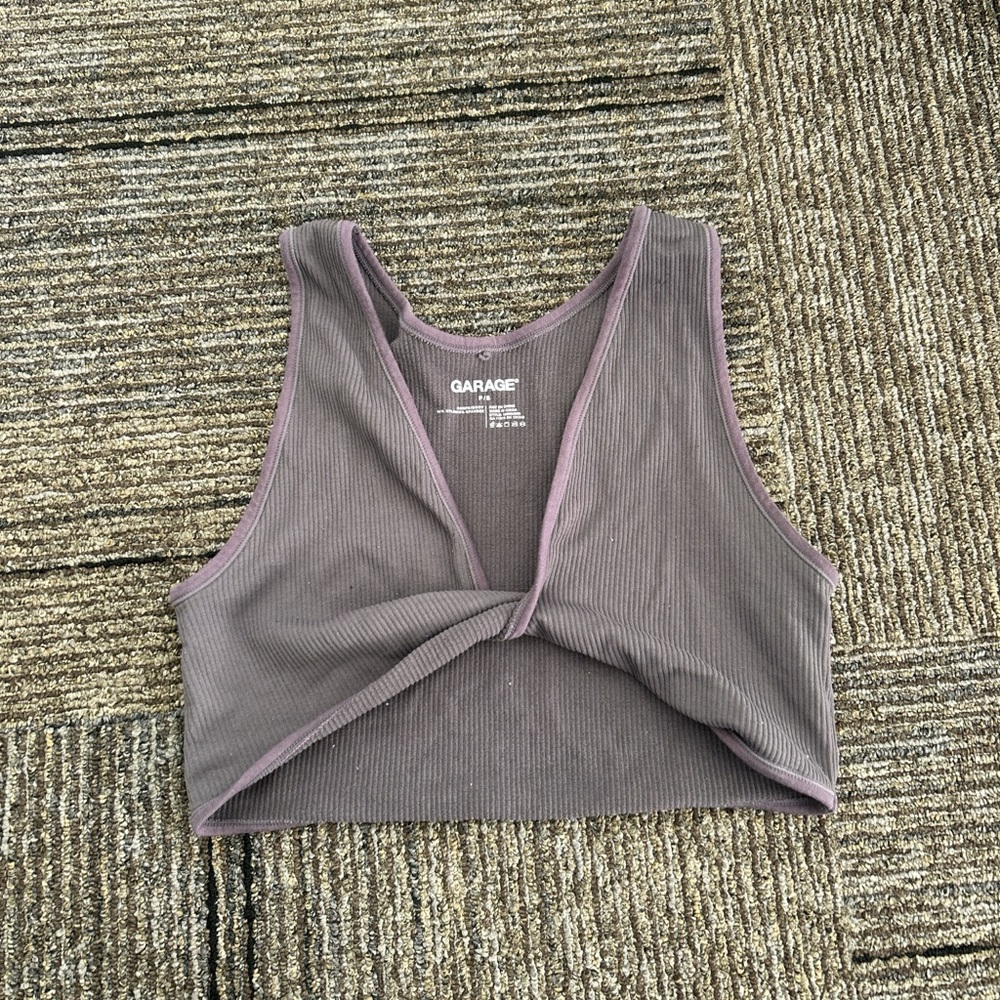 Garage Ribbed Knotted Top